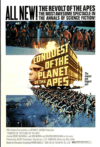 Conquest of the Planet of the Apes poster