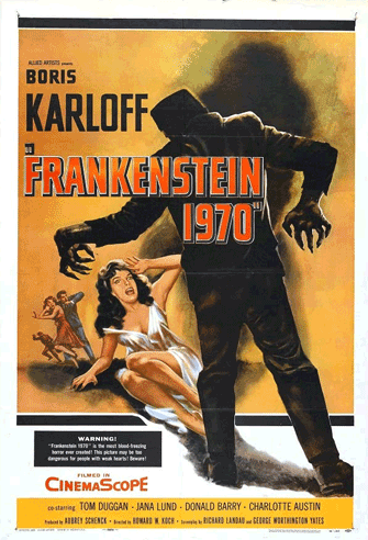 Frankenstein 1970 poster