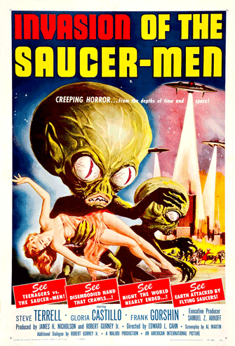 Invasion of the Saucer Men poster