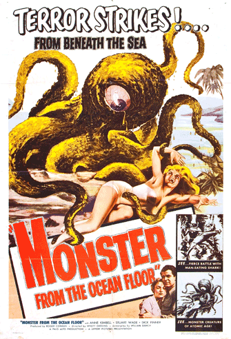 Monster from the Ocean Floor poster