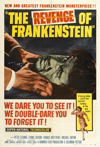 The Revenge of Frankenstein poster