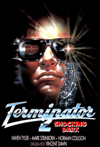 Shocking Dark / Terminator II poster