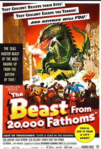 The Beast from 20,000 Fathoms poster