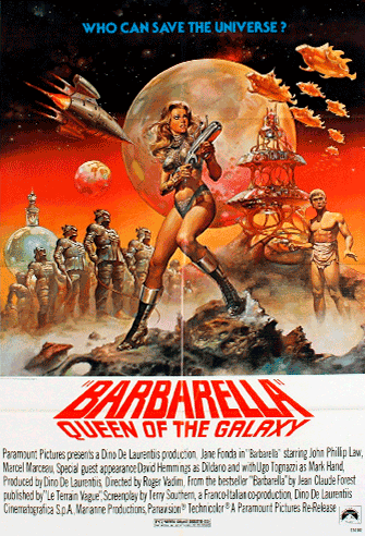 Barbarella, Queen of the galaxy poster