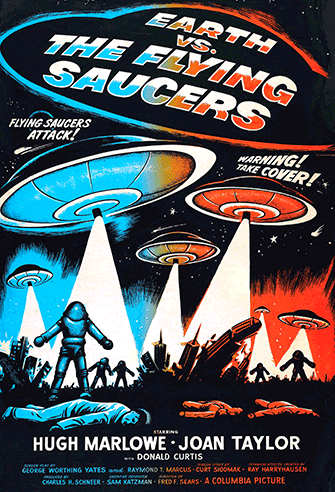 Earth vs. the Flying Saucers poster